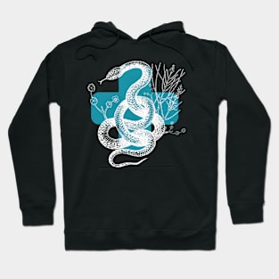 Cyan Snake Hoodie